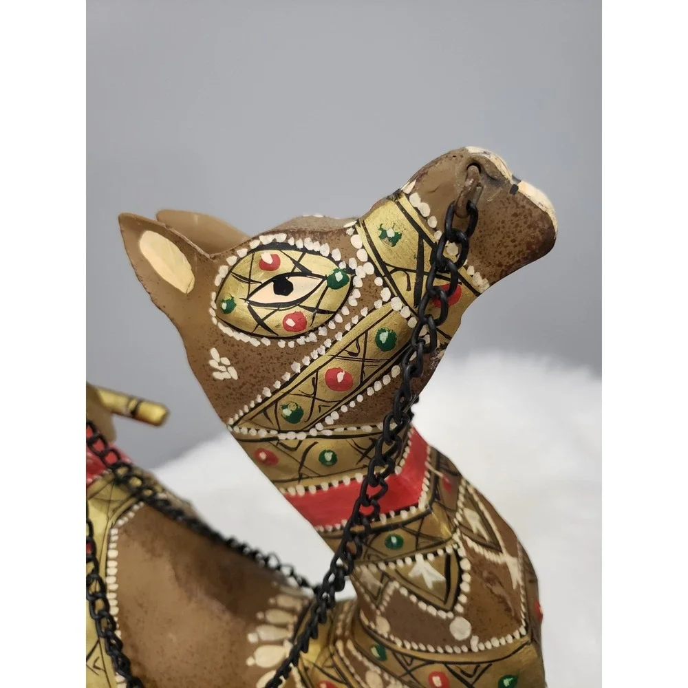 PIER 1 Vintage Hollywood Regency Moorish Indian Camel Decor Figure Statue Animal